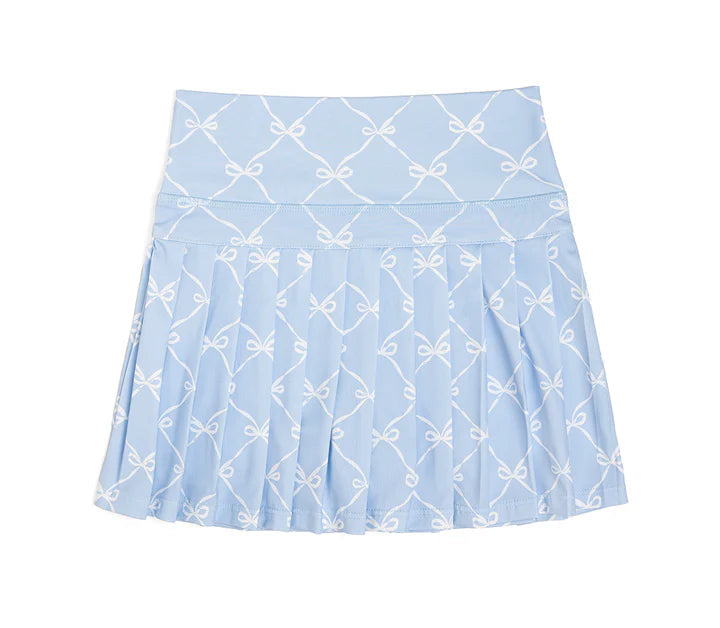 Sweet Wink Sky Blue Bow Trellis Athletic Skort