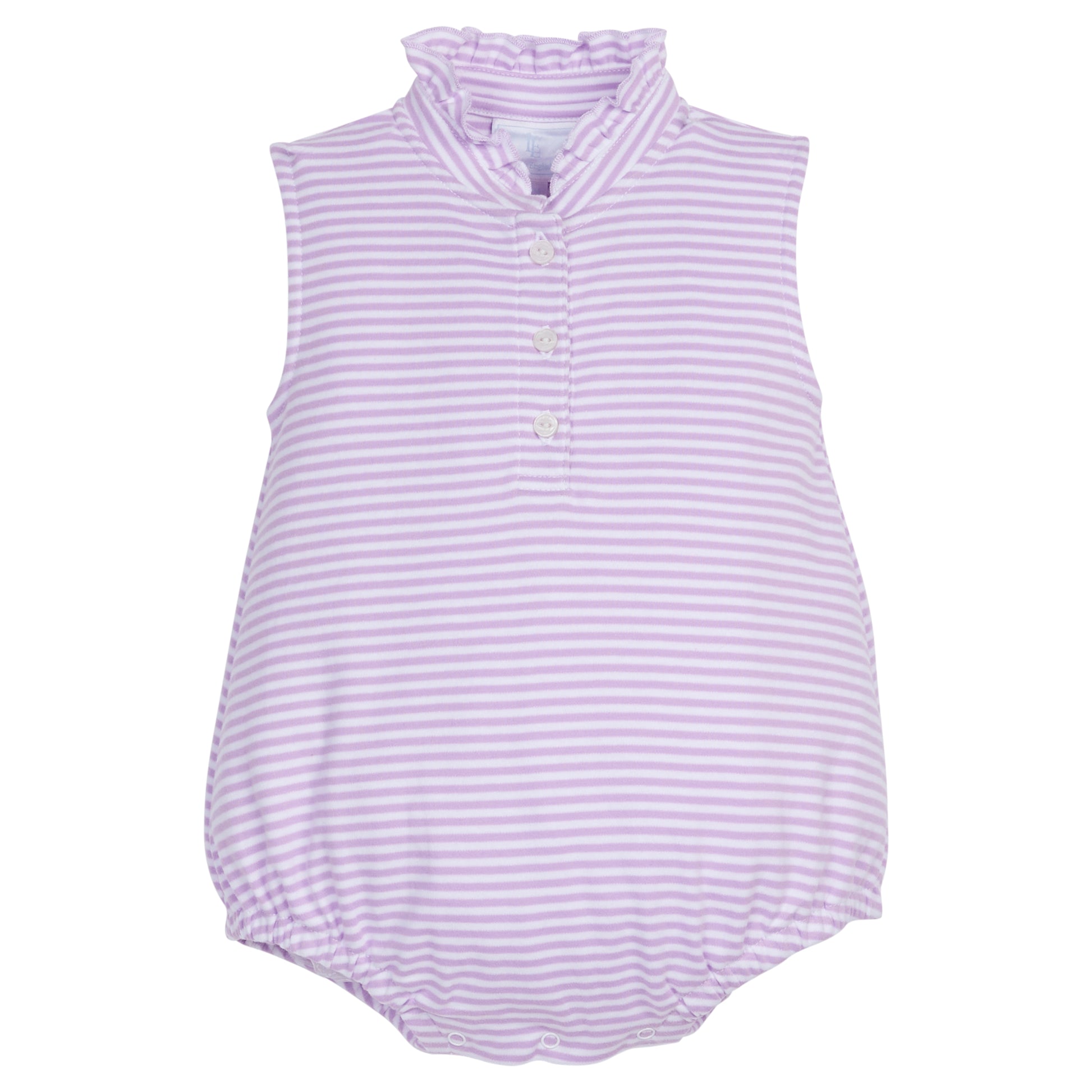 Little English Sleeveless Hastings Bubble- Lavender Stripe