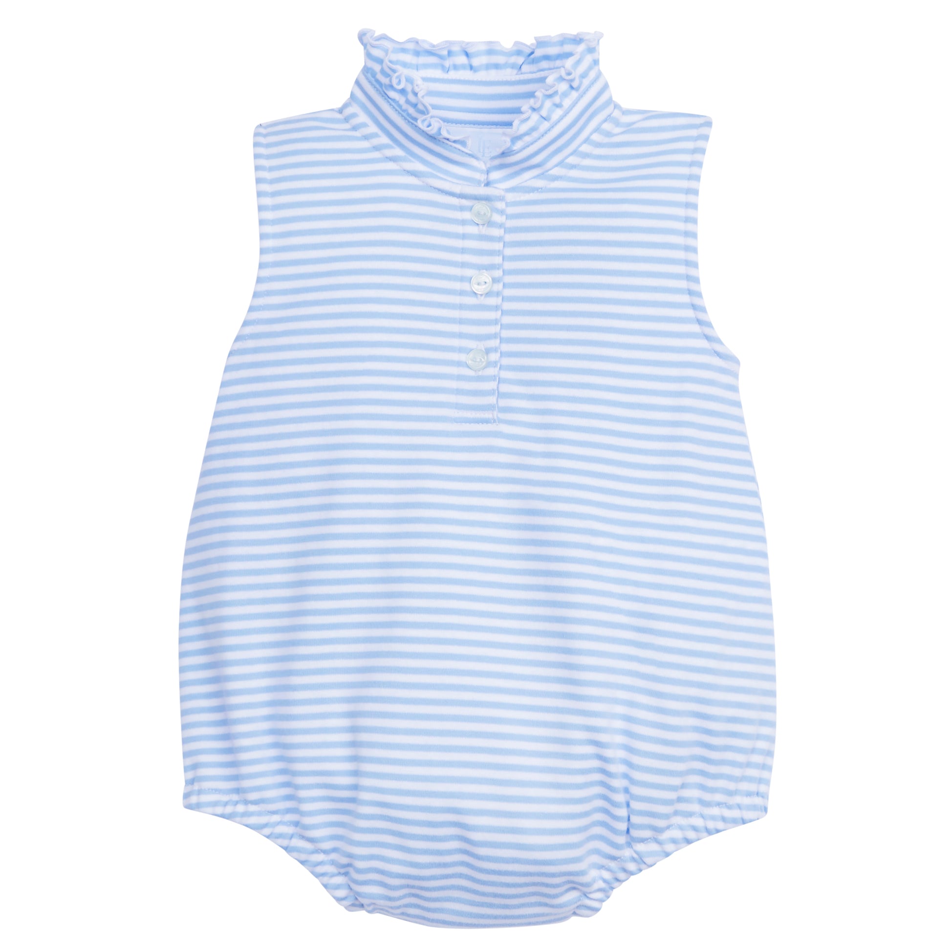 Little English Sleeveless Hastings Bubble- Light Blue Stripe