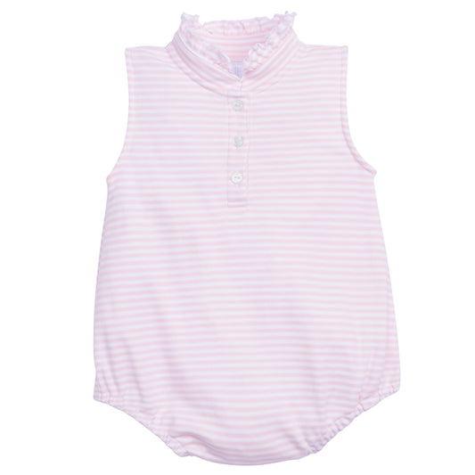 Little English Sleeveless Hastings Bubble- Light Pink Stripe