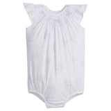 Smocked Bishop Bubble- Blue Bow Bouquet