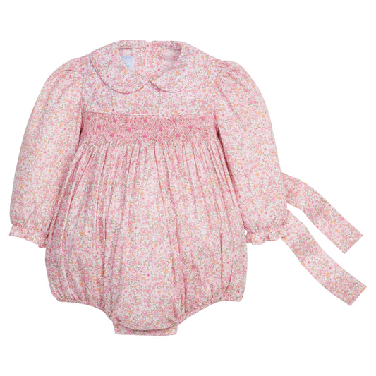 Little English Smocked Charlotte Bubble- Oakleigh Floral