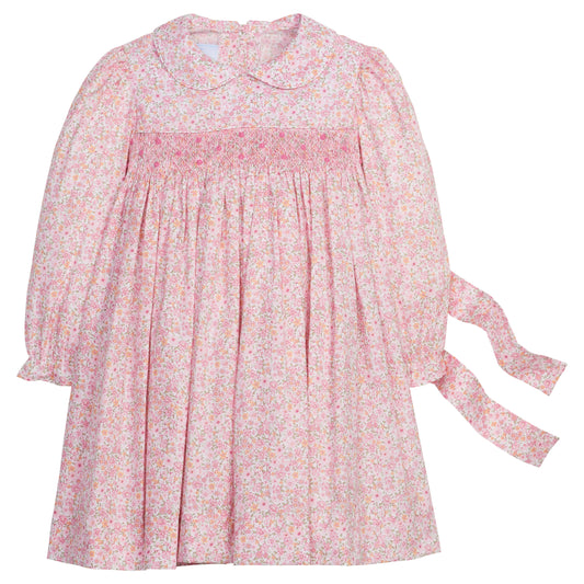 Little English Smocked Charlotte Dress- Oakleigh Floral