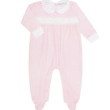 Nellapima Pink Gingham Smocked Footie