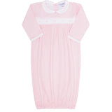 Nellapima Pink Gingham Smocked Gown