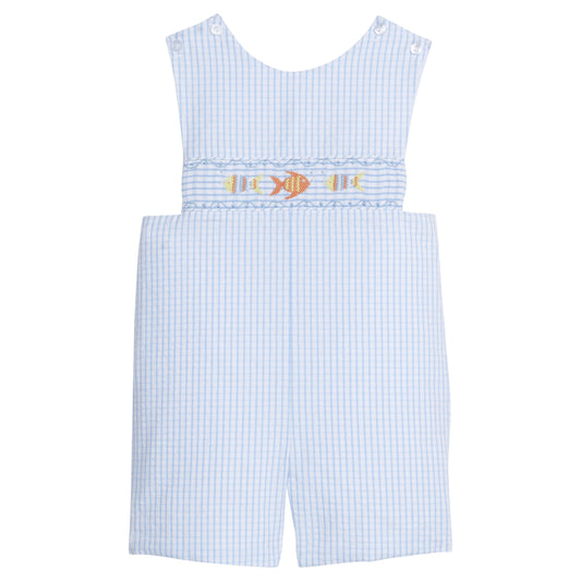 Little English Smocked Shortall - Fish