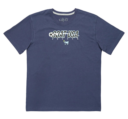 GOAT USA Showtime Soccer T-Shirt- Navy