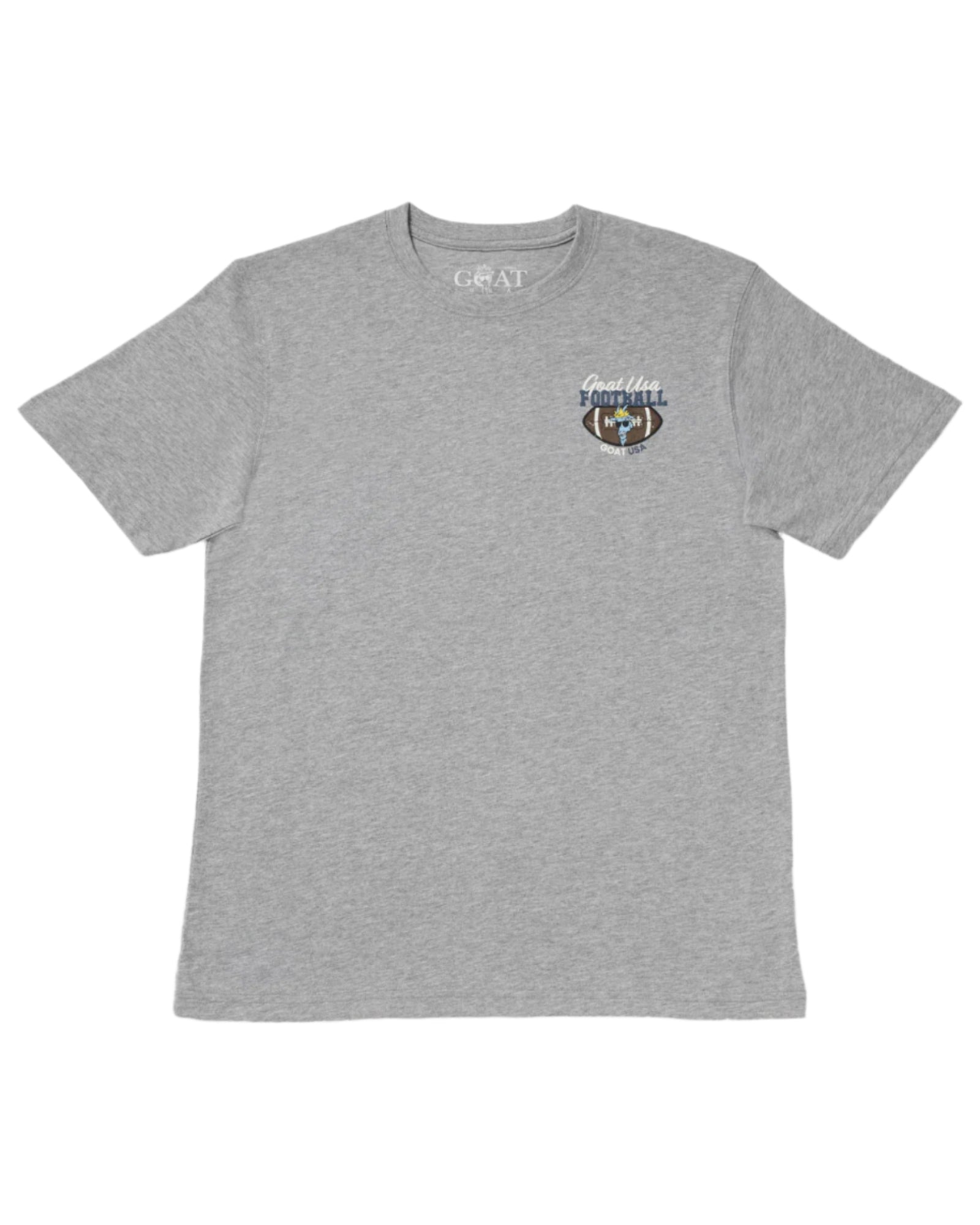 GOAT USA Game Time Football T-Shirt- Gray