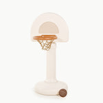 Children's basketball hoop and ball set on a white background