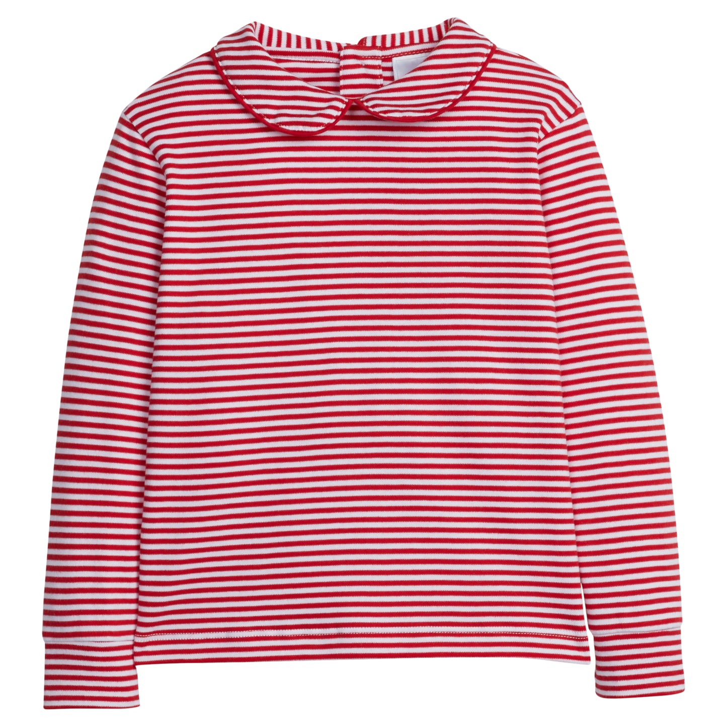 Striped Peter Pan Shirt - Red