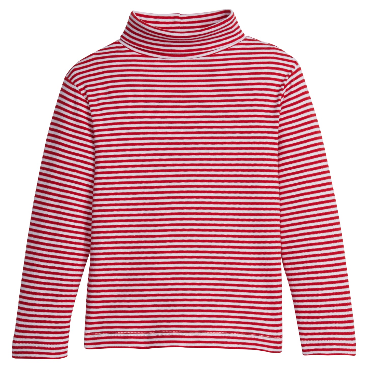 Little English Striped Turtleneck - Red