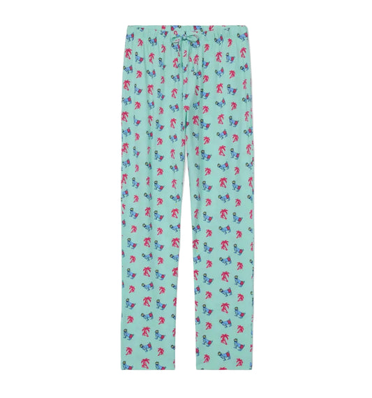 GOAT USA Kids Mint Palm Tree Pajama Pants