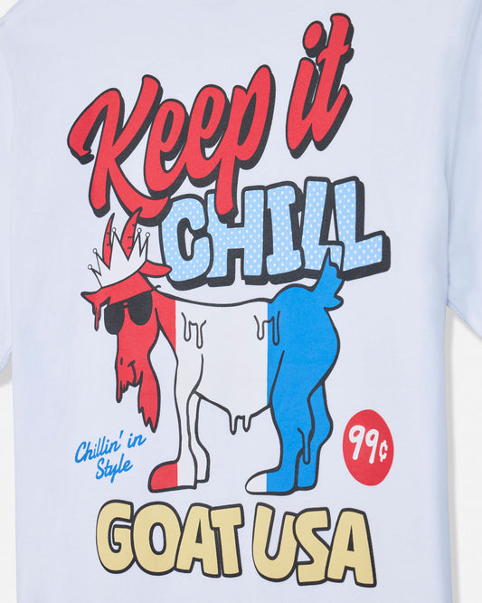 GOAT USA Keep It Chill T-Shirt - White