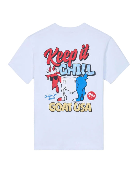 GOAT USA Keep It Chill T-Shirt - White