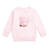 Sweet Wink Bandana Cowgirl Patch Western Sweatshirt