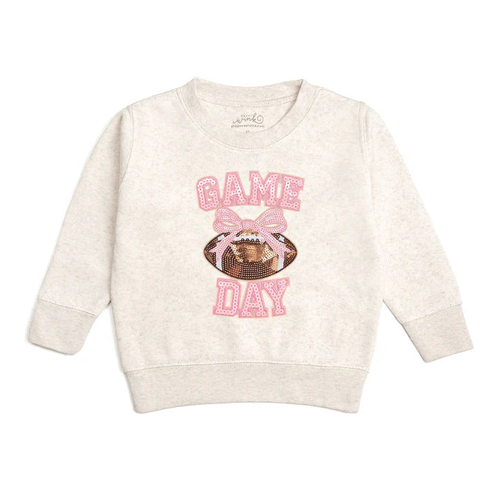 Sweet Wink Game Day Sequin Patch Sweatshirt