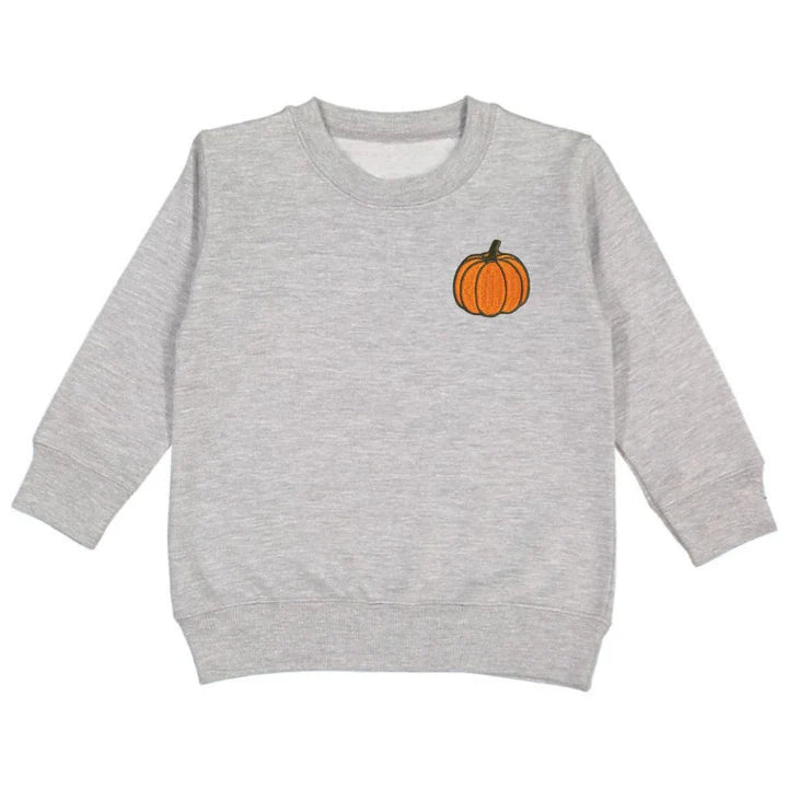 Sweet Wink Pumpkin Patch Sweatshirt- Gray