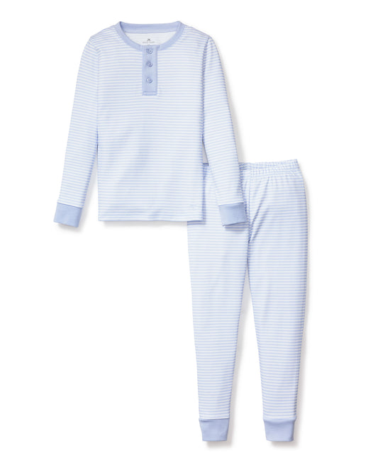 Petite Plume Blue Stripes Snug Fit Pajama Set
