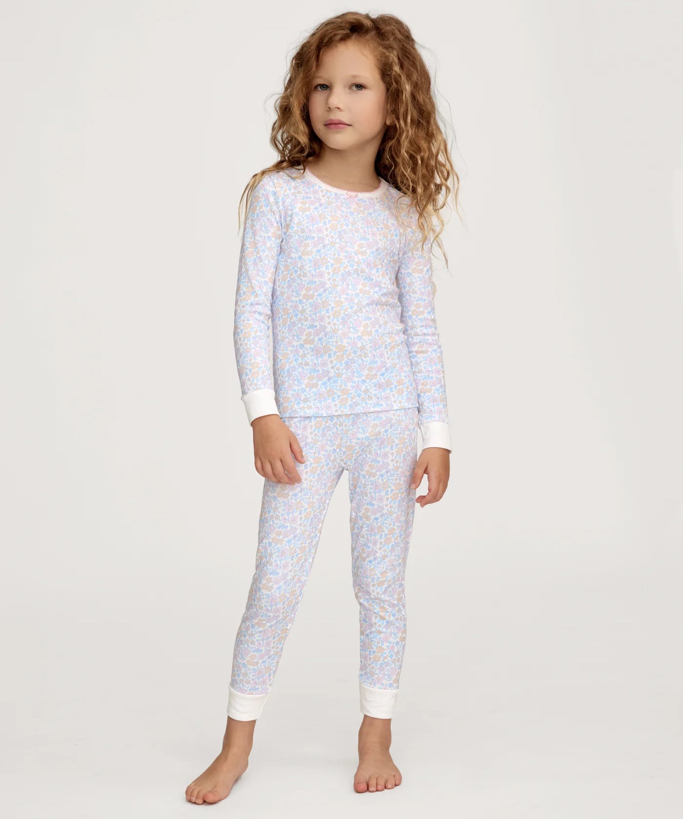Petite Plume Fleur Blanche Snug Fit Pajamas 