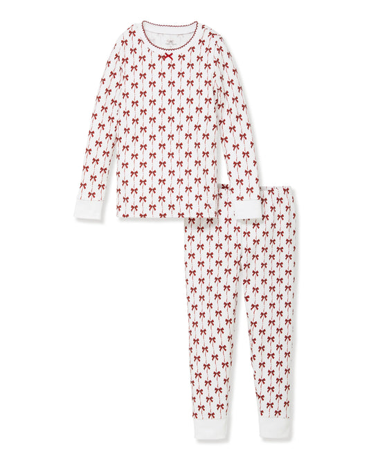 Petite Plume Blissful Bows Snug Fit Kids Pajamas