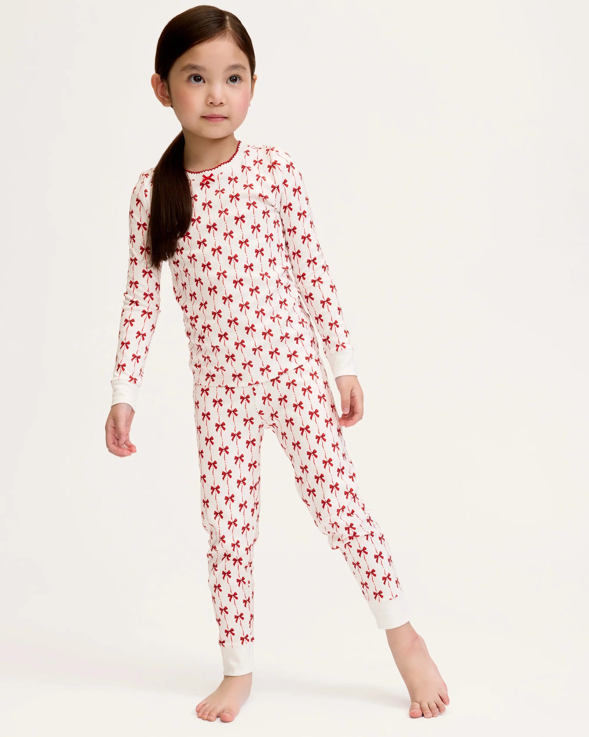Petite Plume Blissful Bows Snug Fit Kids Pajamas