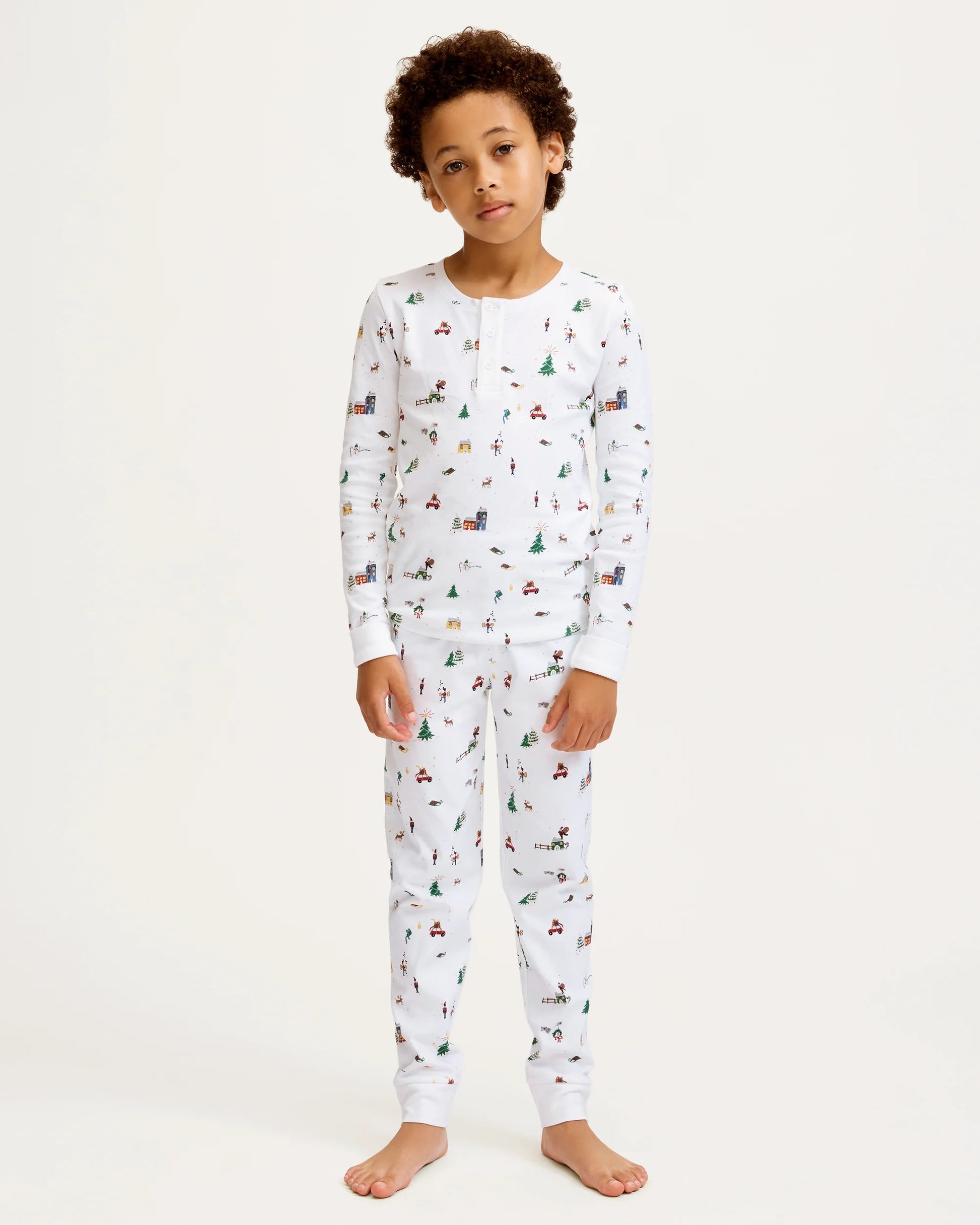 Petite Plume Children's Holiday Town Snug Fit Pajama Set