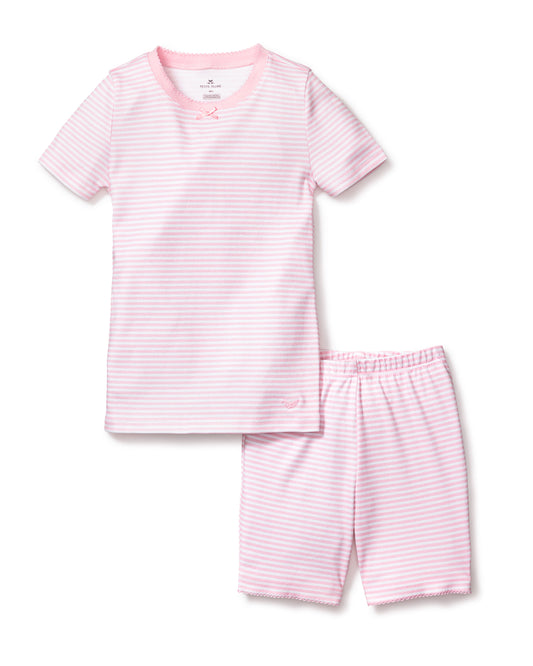 Petite Plume Pink Stripes Snug Fit Short Set