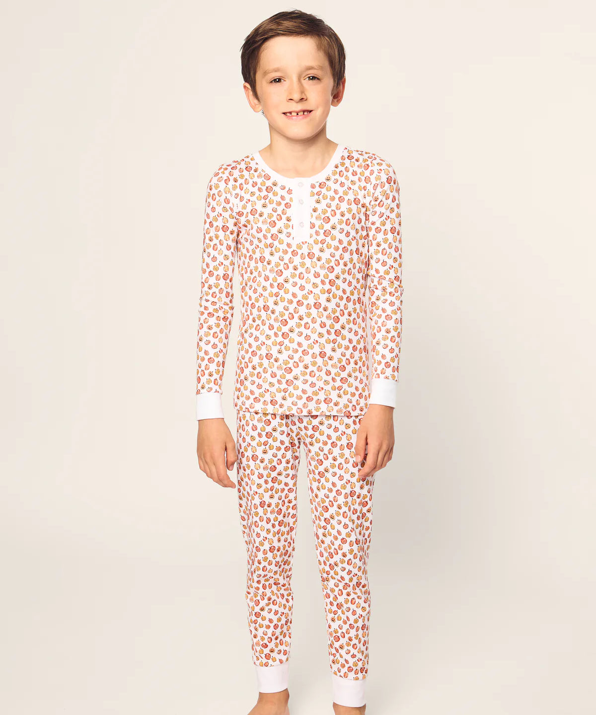 Petite Plume Pumpkin Patch Snug Fit Pajama Set