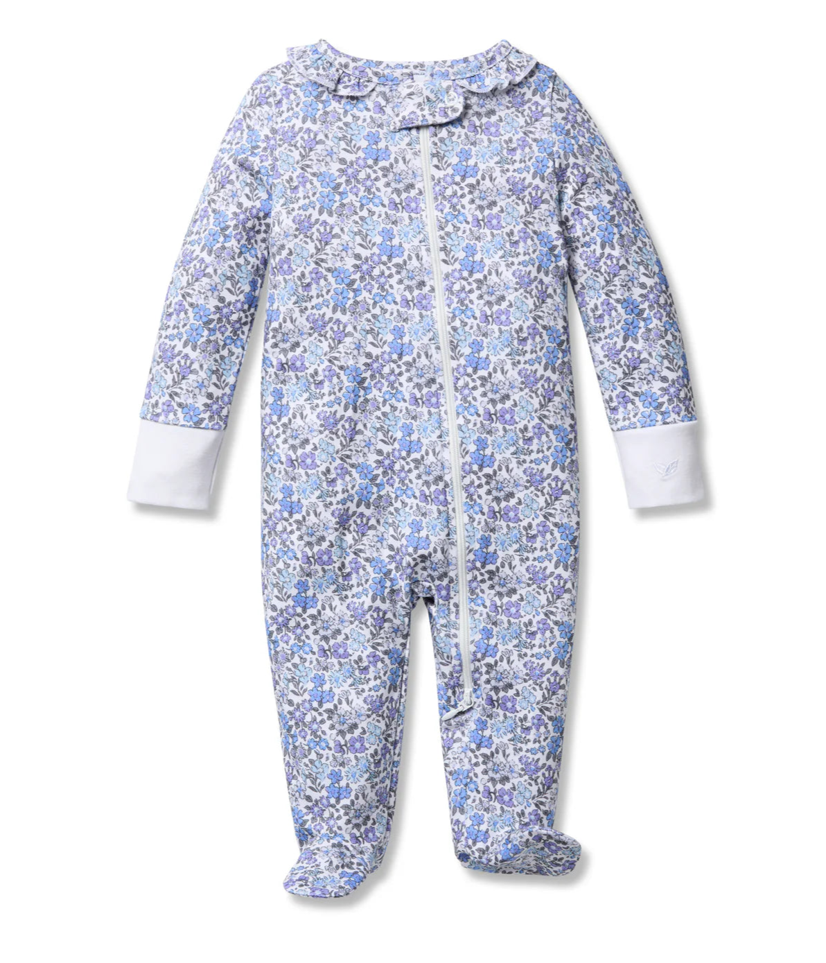 Petite Plume Fleurs D'Azur Pima Romper