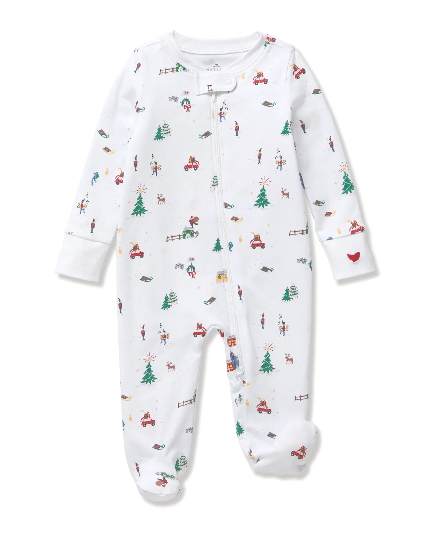 Petite Plume Holiday Town Pima Romper
