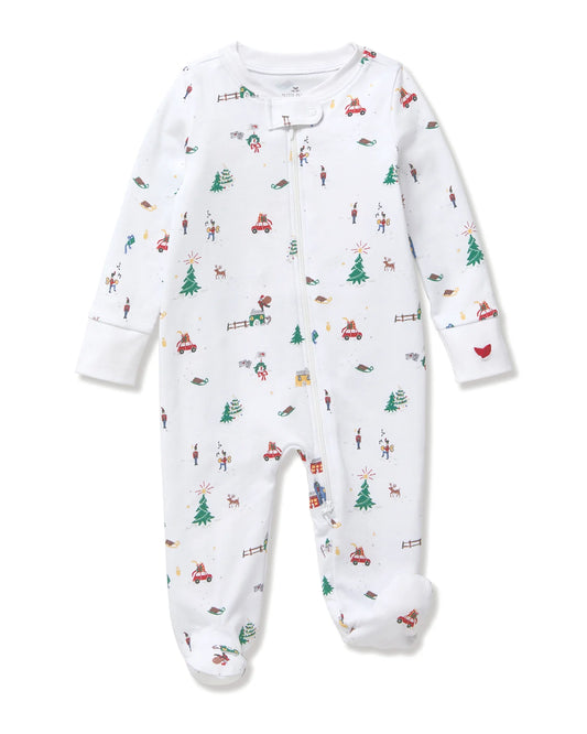 Petite Plume Holiday Town Pima Romper