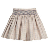 Little English Smocked Molly Skirt- Durham Windowpane