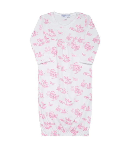 Nellapima Teddy Bear Toile Gown -Pink