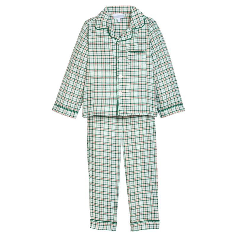 Little English Classic Pajama Set- Mistletoe Tartan
