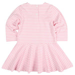 Florence Eiseman Stripe Knit Dress With Applique Hearts