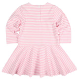 Florence Eiseman Stripe Knit Dress With Applique Hearts