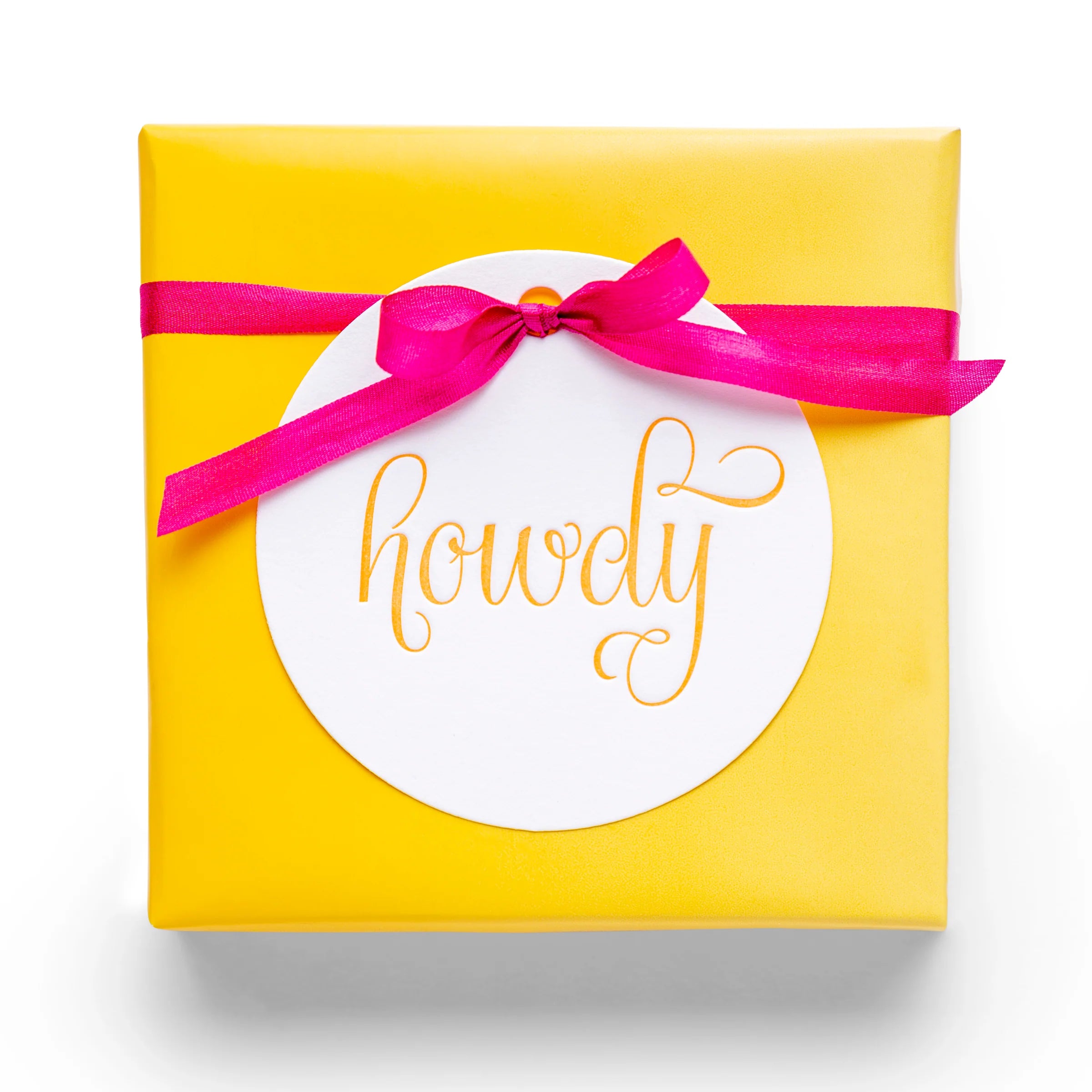 Letterpress Howdy Luxe Gift Tags