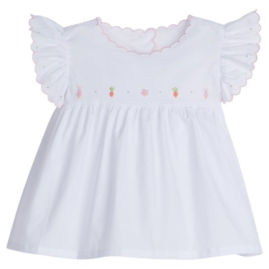 Little English Tea Blouse - Pink Bunny