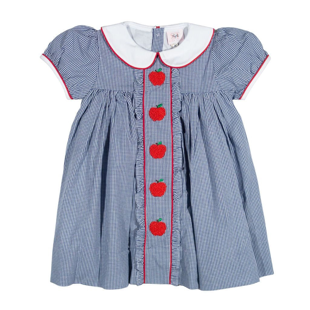 Teeta Navy Apple Dress
