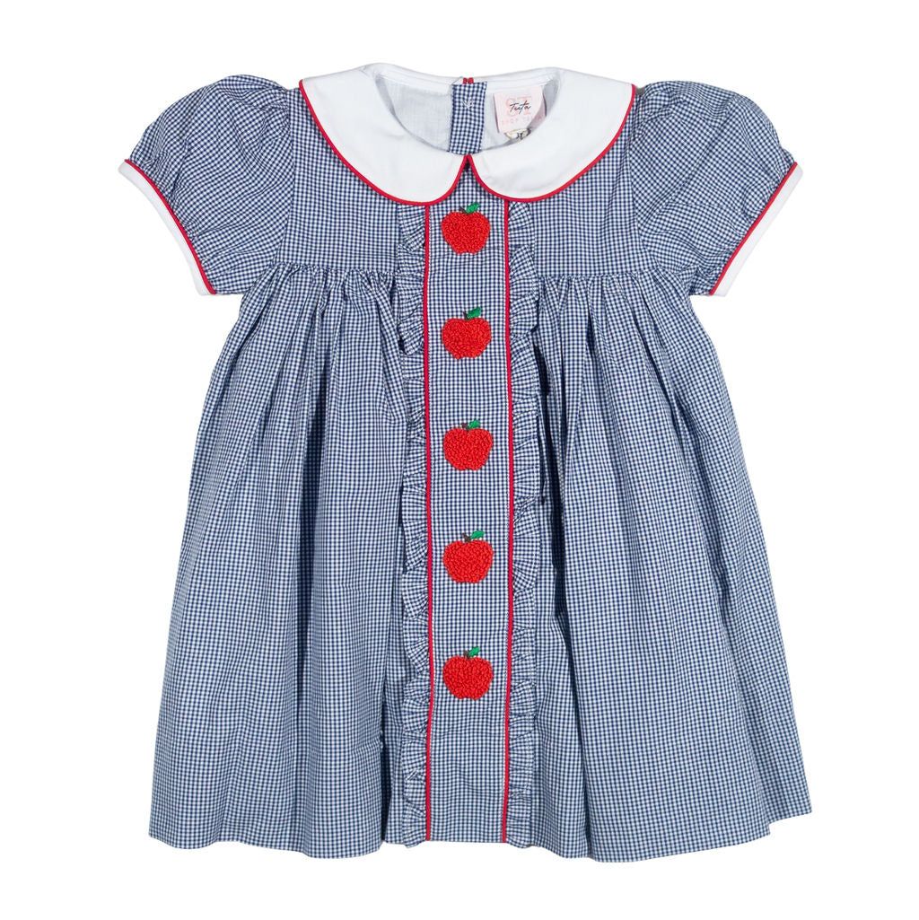 Teeta Navy Apple Dress