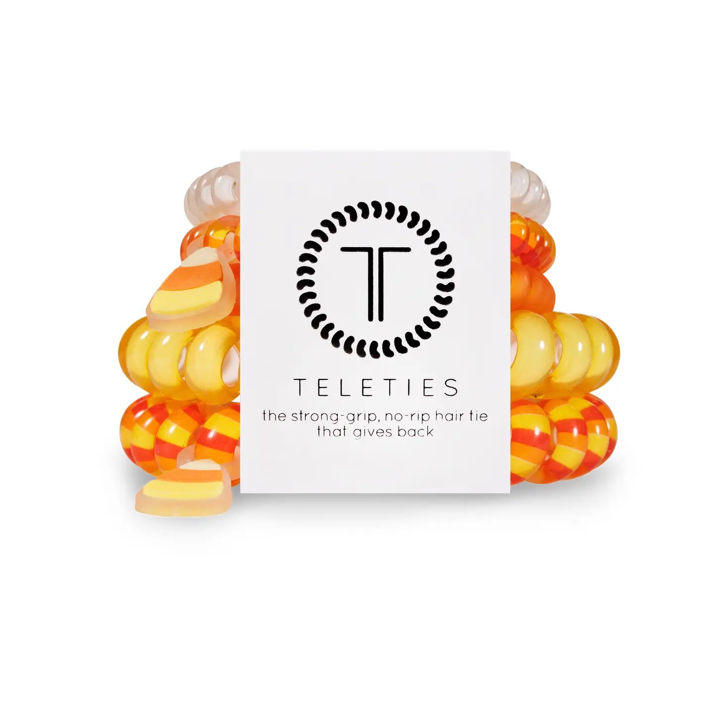 TELETIES No Rip Hair Ties - Candy Corn