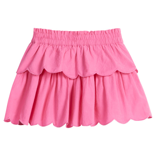 BISBY Tiered Skort- Hot Pink