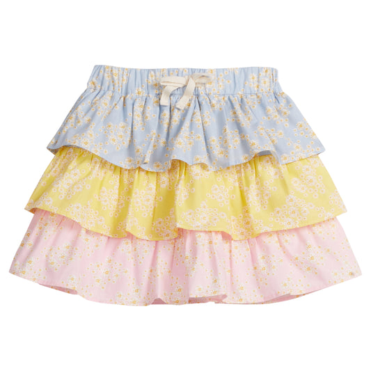 BISBY Tiered Mini Skort- Mixed Ditsy Floral