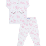 Nellapima Teddy Bear Toile Pajamas - Pink
