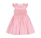 Antionette Paris Tulip Pink Gingham Frilled Smocked Dress