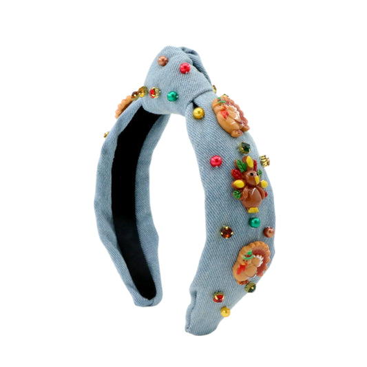 Poppyland Turkey Day Knot Headband