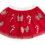 Sweet Wink Candy Cane Coquette Sequin Tutu