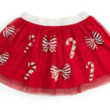 Sweet Wink Candy Cane Coquette Sequin Tutu