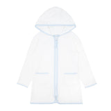 Minnow White French Terry Hooded Zipper Coverup