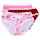 Esme Pink Santa Cookies 3 Panty Pack